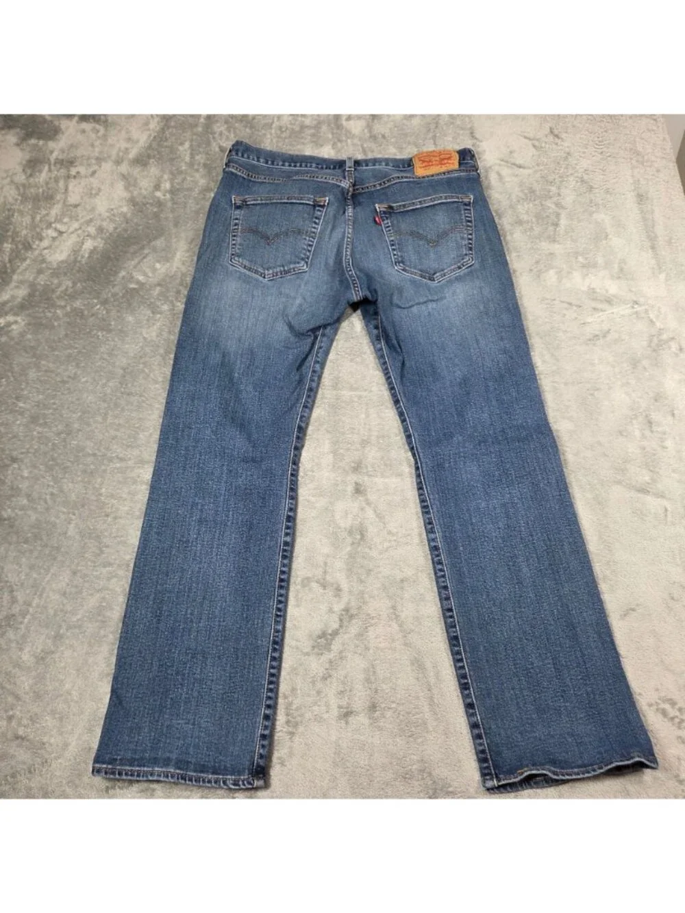 Levis 501 Jeans Mens 34X30 Blue Button Fly Original Straight Fit Stretch Denim